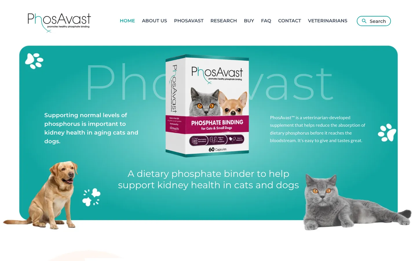 PhosAvast homepage